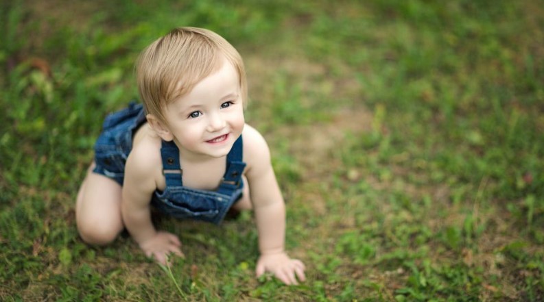 crawling baby